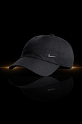 black minimal performance cap adjustable breathable