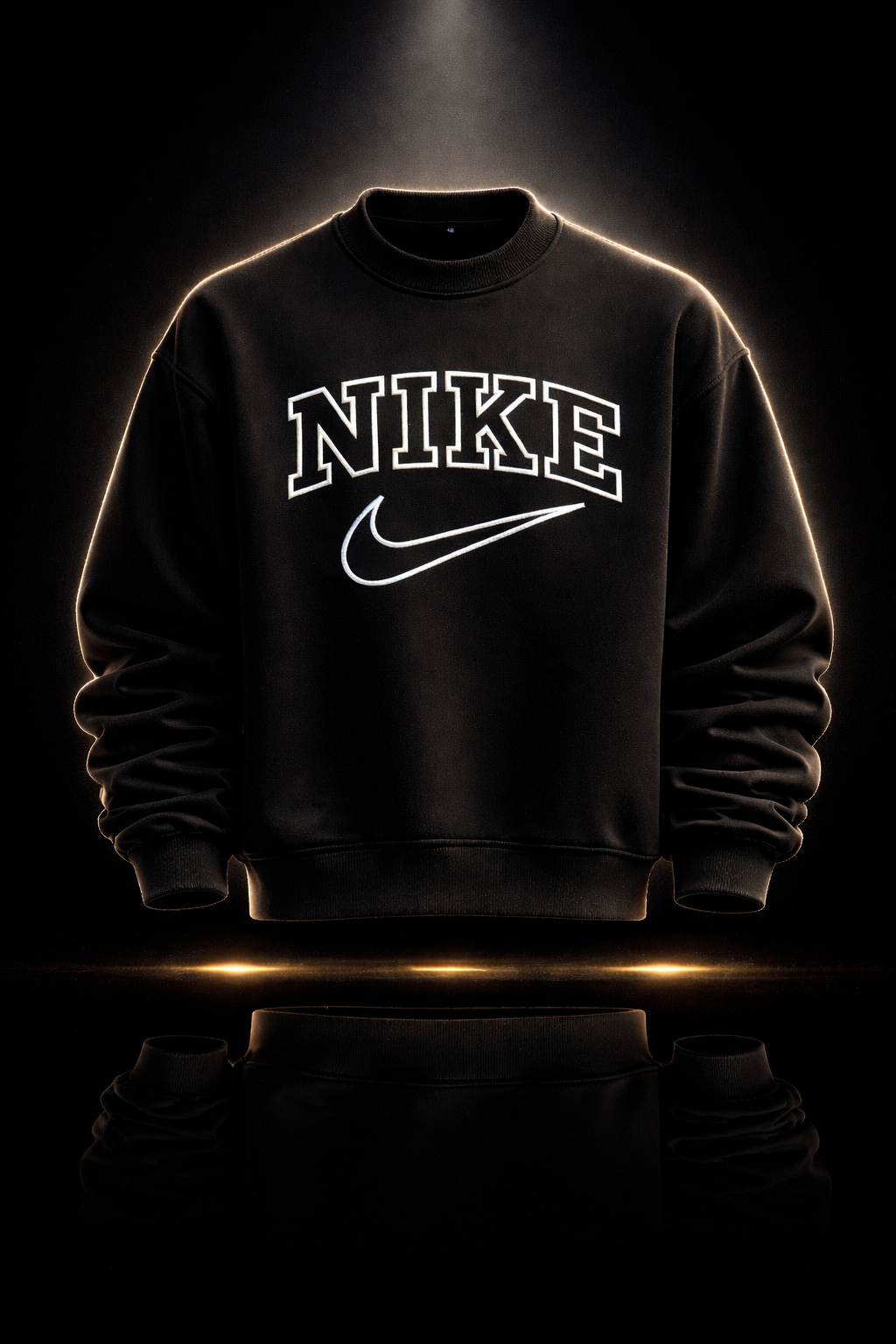 black oversized sweatshirt premium streetwear