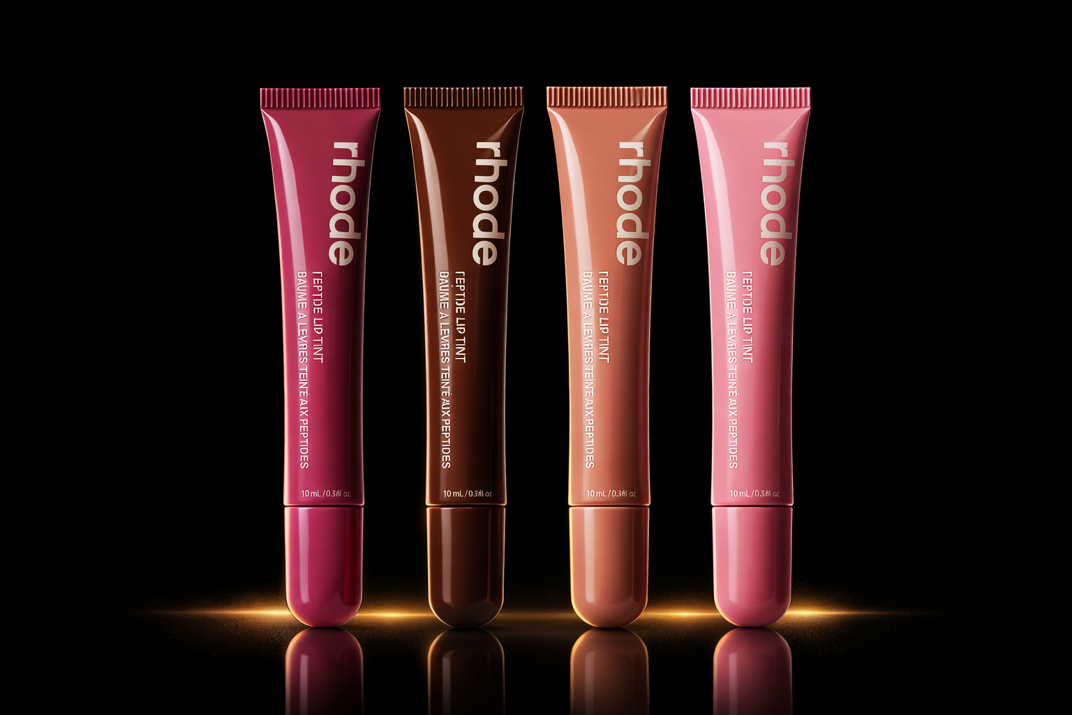 peptide lip tint set with glossy hydrating finish 4 piece collection