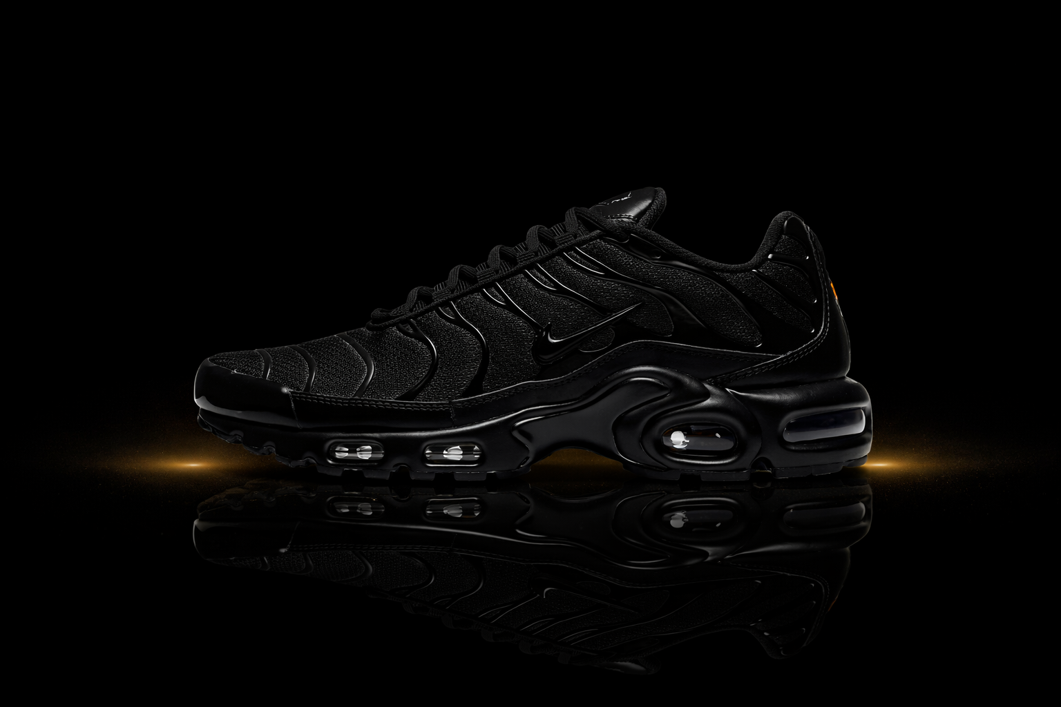 triple black cushioned sneakers minimal streetwear